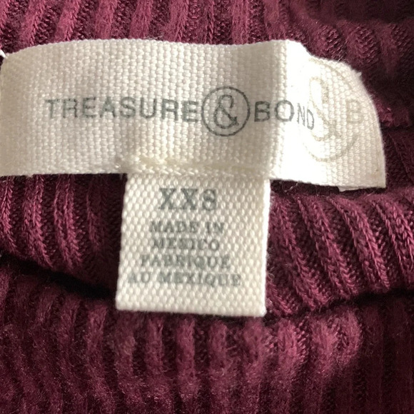 Treasure & Bond Mock Neck Knit Pullover Sweater Size XXS - Picture 3 of 4